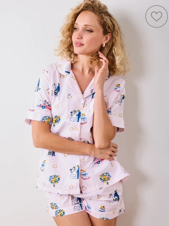 Printfresh Other - $148 Printfresh Short PJ Set in Happily Ever After Sz Medium